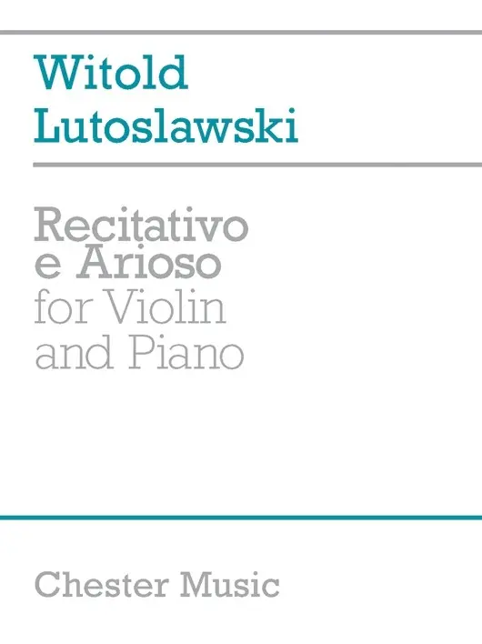 Cover: 9780711935174 | Recitativo &amp; Arioso | Witold Lutoslawski | Taschenbuch | Buch | 1995
