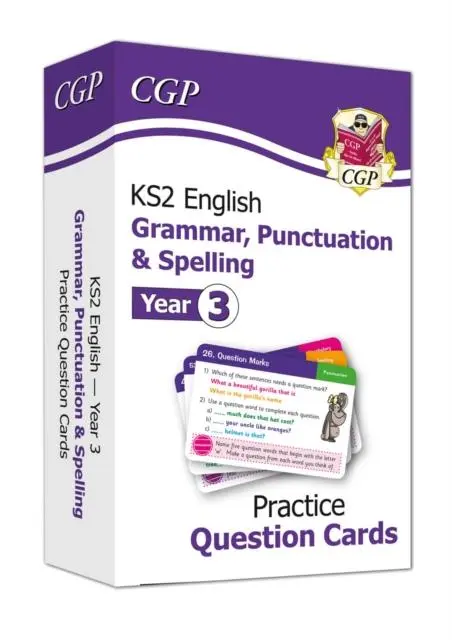 Cover: 9781789085174 | KS2 English Year 3 Practice Question Cards: Grammar, Punctuation &amp;...