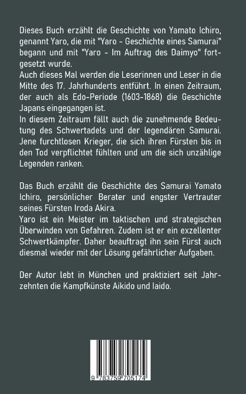 Rückseite: 9783759705174 | Yaro Im Schatten des Shogun | Wolfgang Schwatke | Taschenbuch | 260 S.