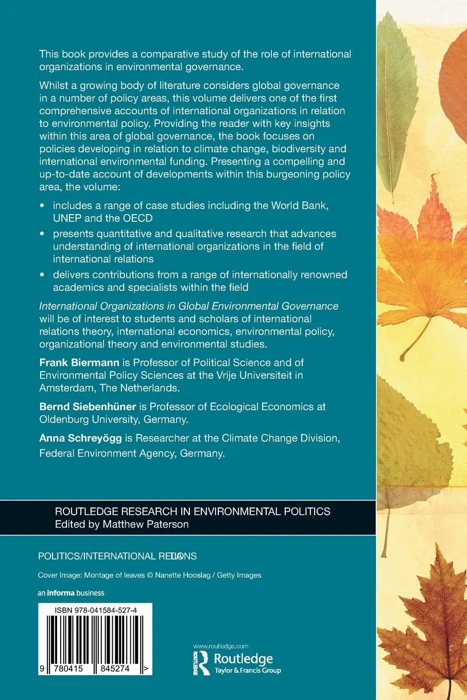 Rückseite: 9780415845274 | International Organizations in Global Environmental Governance | Buch