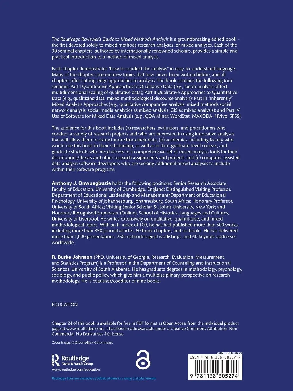 Rückseite: 9781138305274 | The Routledge Reviewer's Guide to Mixed Methods Analysis | Taschenbuch