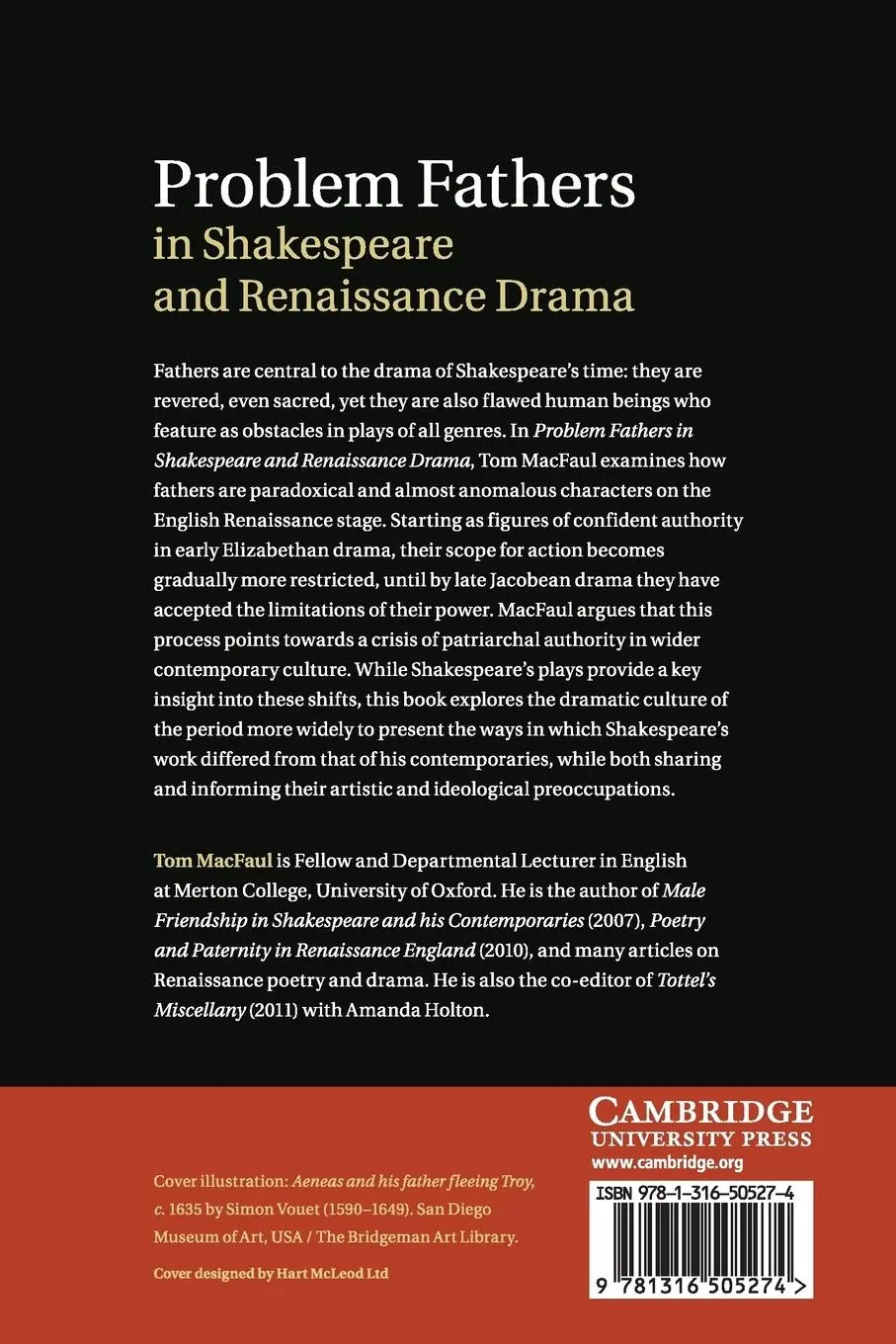 Rückseite: 9781316505274 | Problem Fathers in Shakespeare and Renaissance Drama | Tom Macfaul