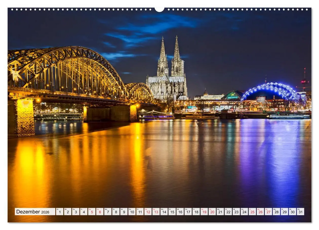 Bild: 9783457745274 | KÖLNER LICHTERZAUBER (Wandkalender 2026 DIN A2 quer), CALVENDO...