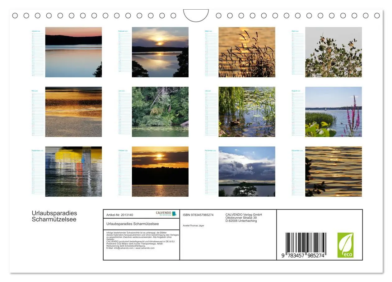 Bild: 9783457985274 | Urlaubsparadies Scharmützelsee (Wandkalender 2026 DIN A4 quer),...