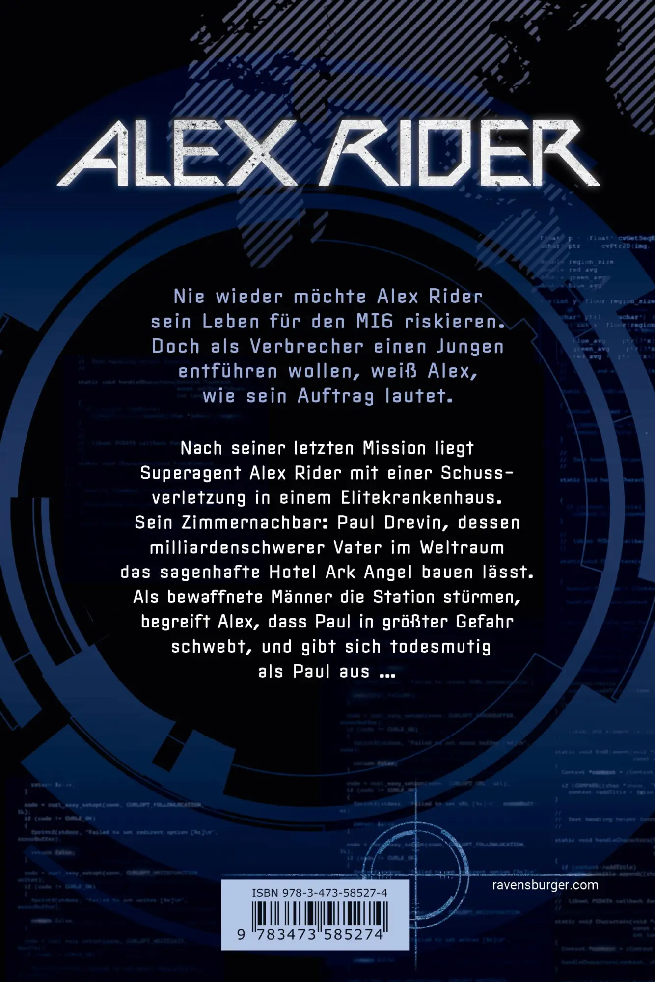 Rückseite: 9783473585274 | Alex Rider, Band 6: Ark Angel | Anthony Horowitz | Taschenbuch | 2018