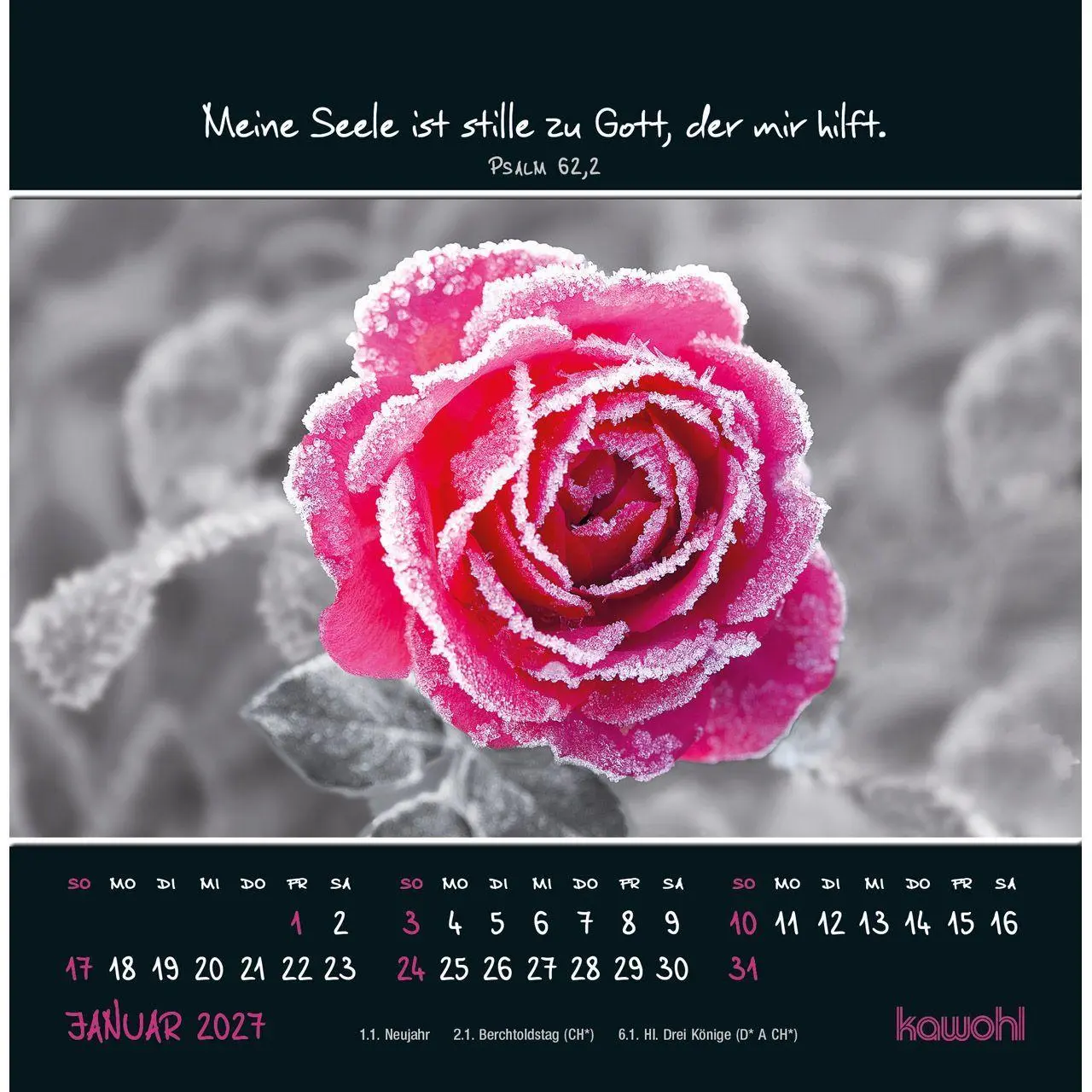 Bild: 9783754815274 | Kleine Wunder sehen 2027 | Postkarten-Kalender mit christlichen Texten