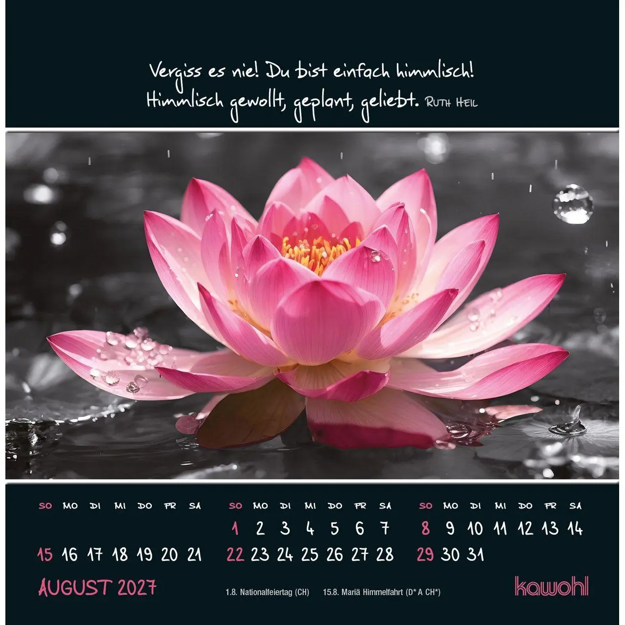 Bild: 9783754815274 | Kleine Wunder sehen 2027 | Postkarten-Kalender mit christlichen Texten