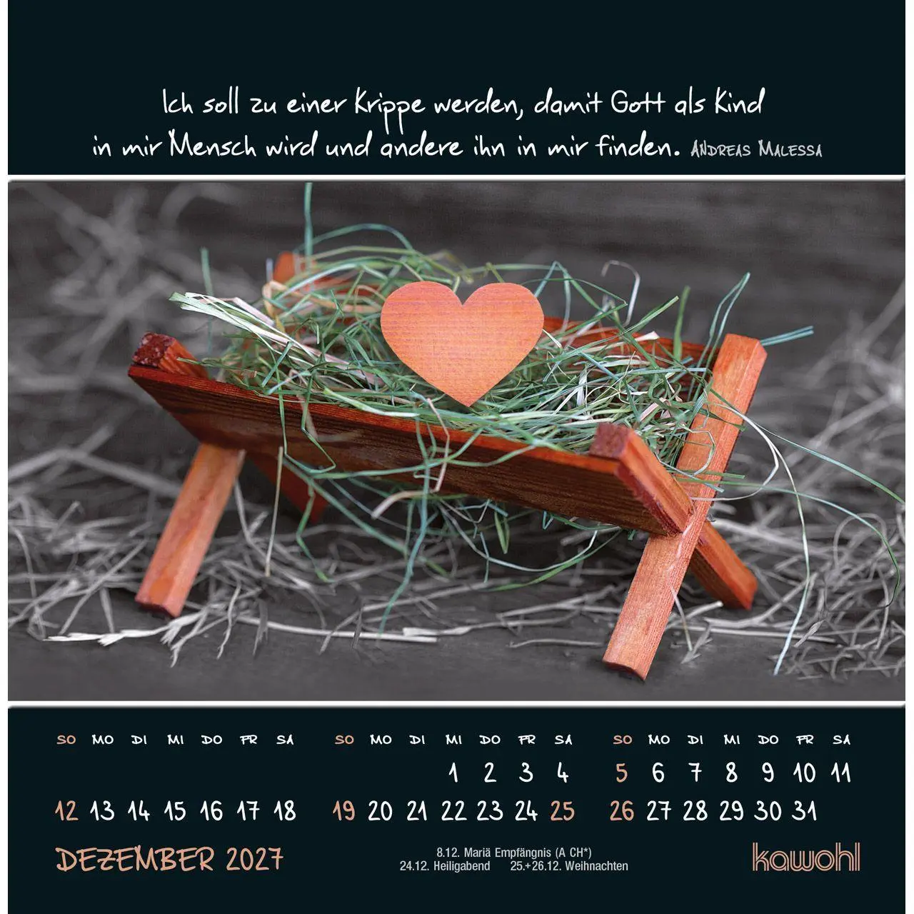 Bild: 9783754815274 | Kleine Wunder sehen 2027 | Postkarten-Kalender mit christlichen Texten