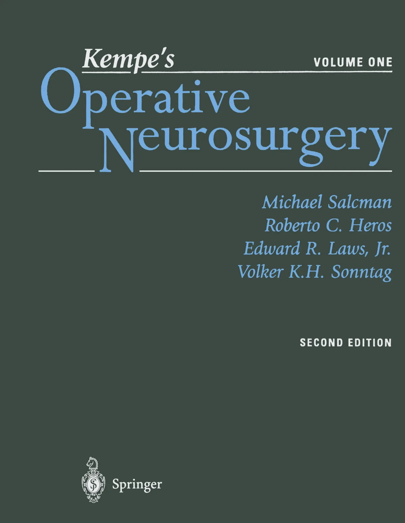 Cover: 9780387985374 | Kempe's Operative Neurosurgery. Volume One | Michael Salcman (u. a.)