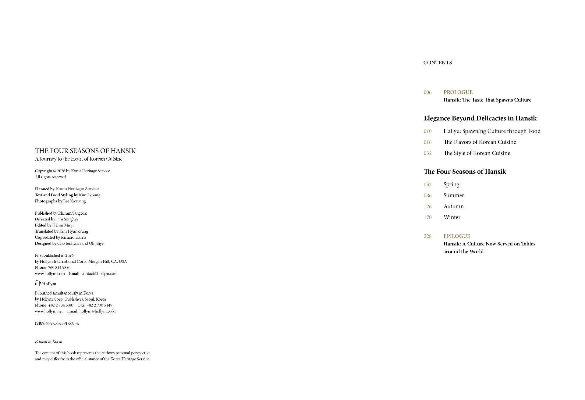 Bild: 9781565915374 | The Four Seasons of Hansik | A Journey to the Heart of Korean Cuisine