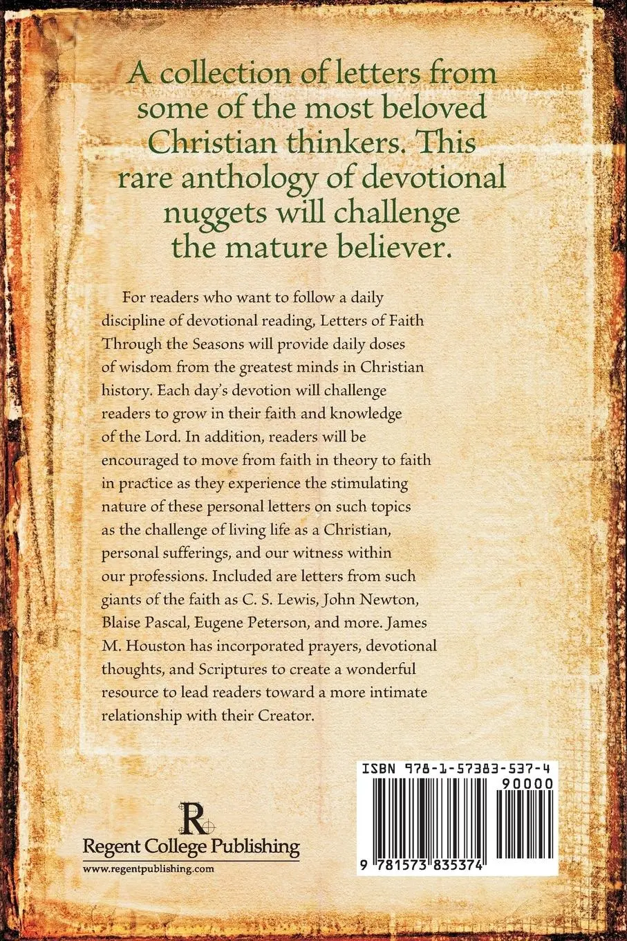 Rückseite: 9781573835374 | Letters of Faith through the Seasons, Volume 2 | James M. Houston