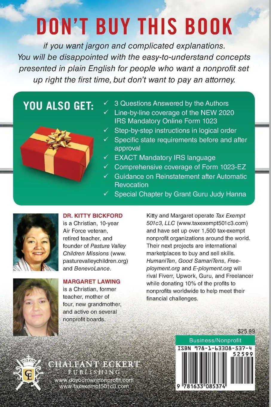 Rückseite: 9781633085374 | Florida Do Your Own Nonprofit | Kitty Bickford (u. a.) | Taschenbuch