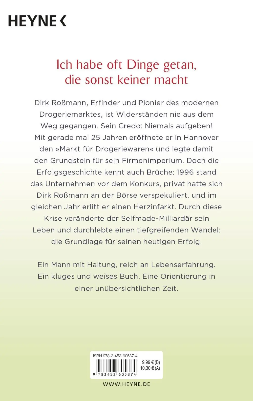Bild: 9783453605374 | "... dann bin ich auf den Baum geklettert!" | Dirk Rossmann (u. a.)