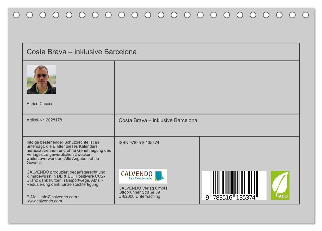 Bild: 9783516135374 | Costa Brava - inklusive Barcelona (Tischkalender 2026 DIN A5 quer),...