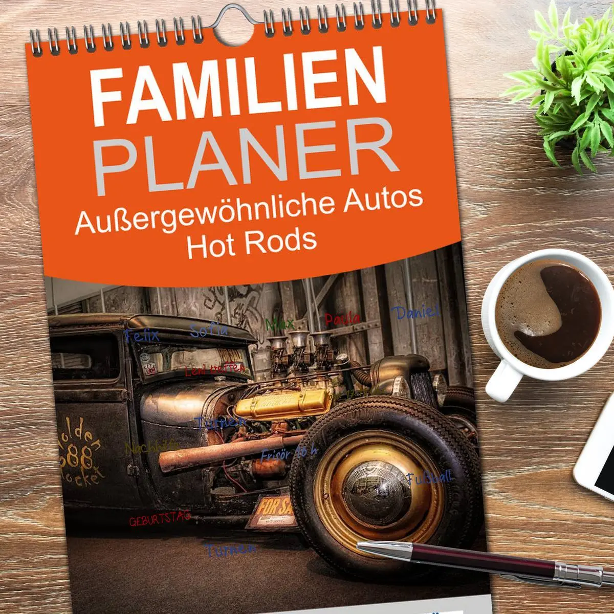 Bild: 9783516515374 | Familienplaner 2026 - Außergewöhnliche Autos - Hot Rods mit 5...