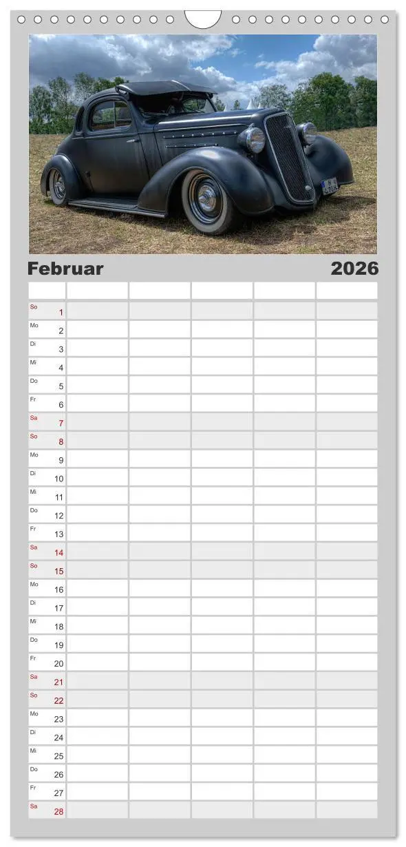 Bild: 9783516515374 | Familienplaner 2026 - Außergewöhnliche Autos - Hot Rods mit 5...