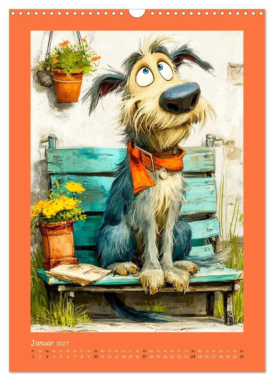 Bild: 9783516825374 | Glückliche Tiere. Ein lieblicher Kinderkalender (Wandkalender 2027...