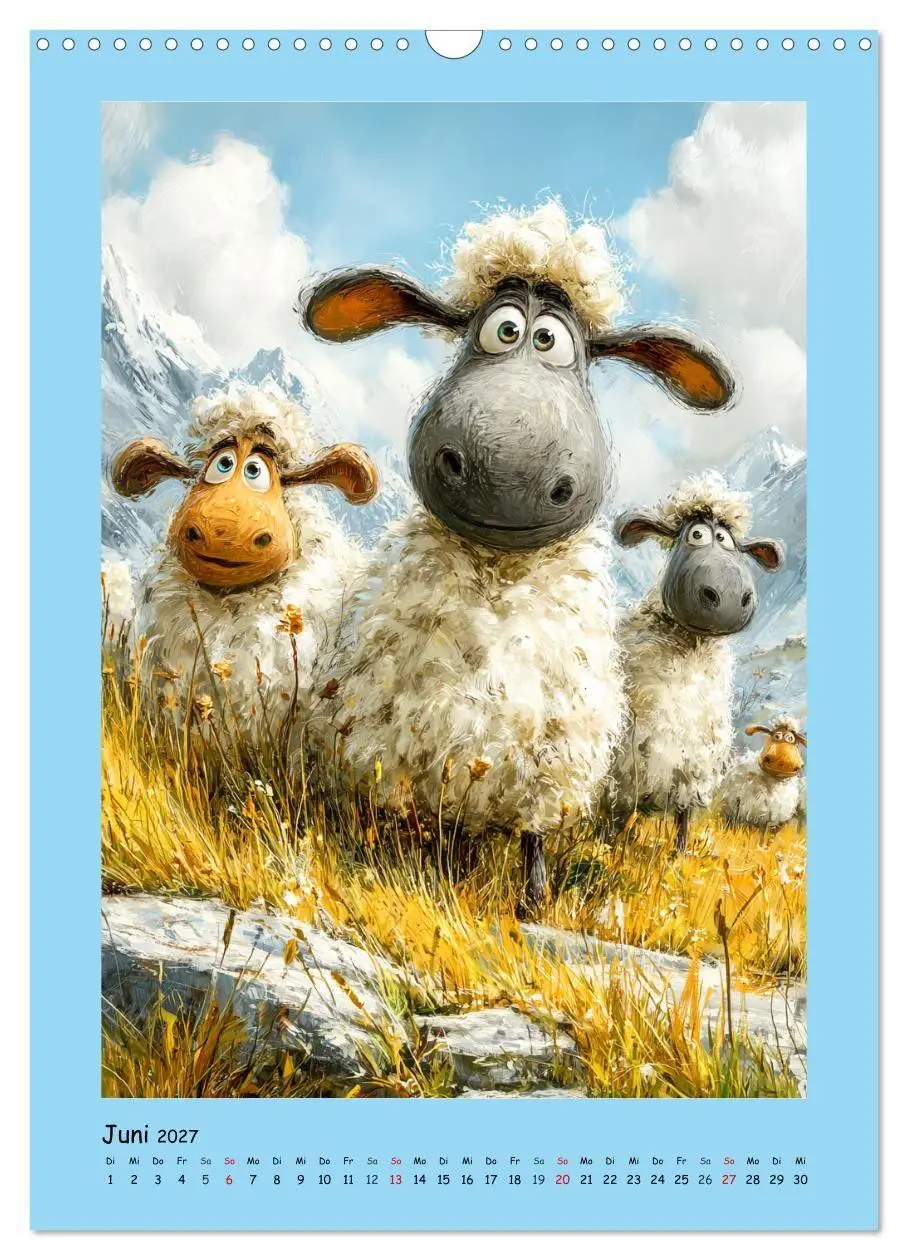 Bild: 9783516825374 | Glückliche Tiere. Ein lieblicher Kinderkalender (Wandkalender 2027...