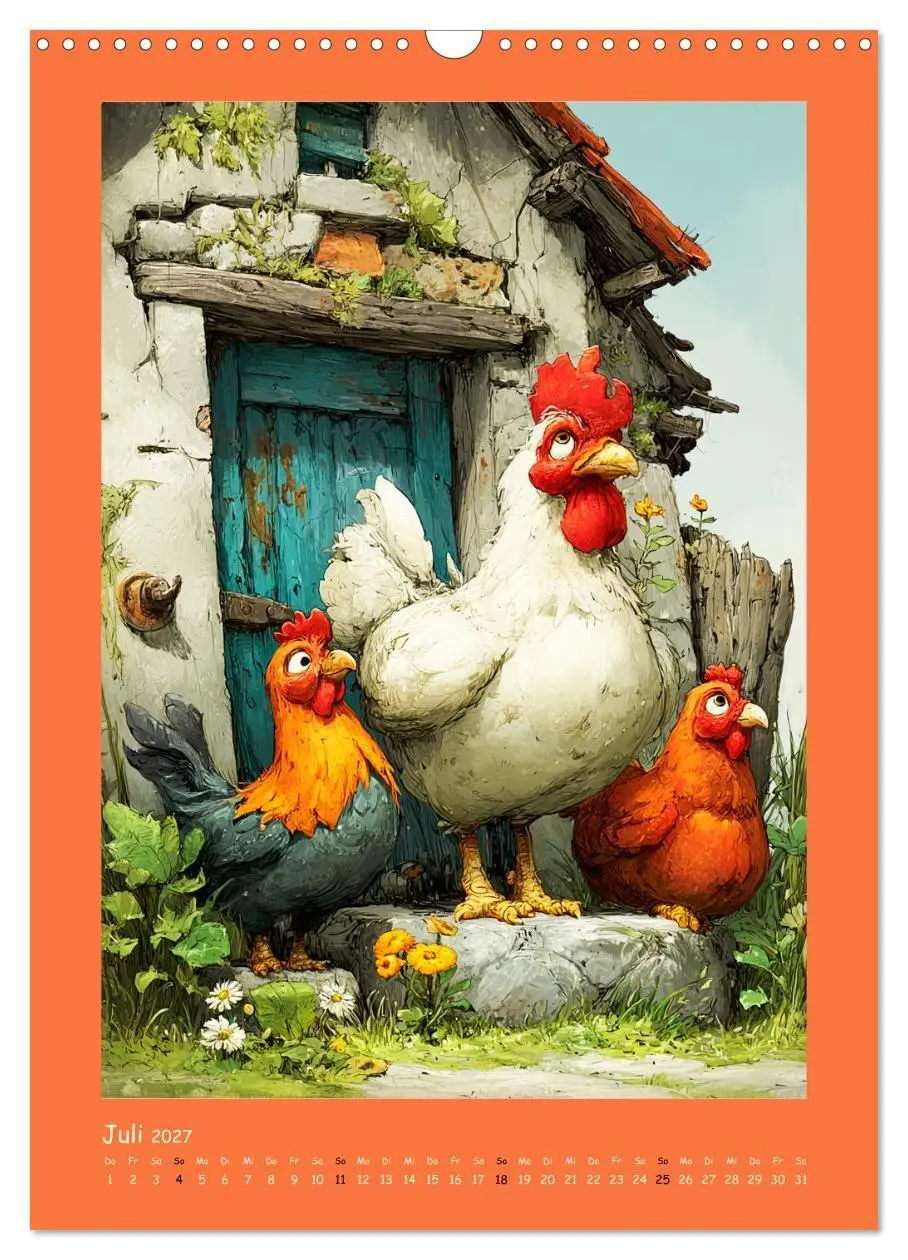 Bild: 9783516825374 | Glückliche Tiere. Ein lieblicher Kinderkalender (Wandkalender 2027...