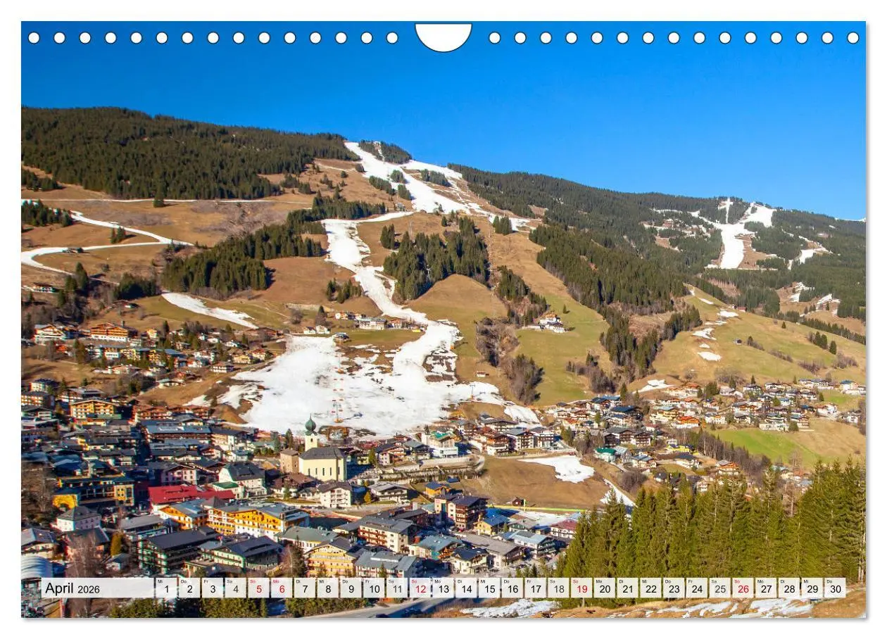 Bild: 9783457345474 | Grüße aus Saalbach (Wandkalender 2026 DIN A4 quer), CALVENDO...