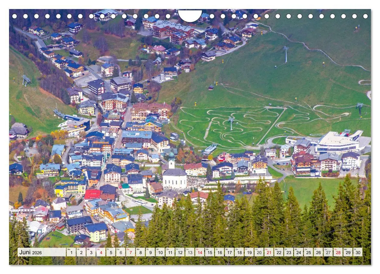 Bild: 9783457345474 | Grüße aus Saalbach (Wandkalender 2026 DIN A4 quer), CALVENDO...