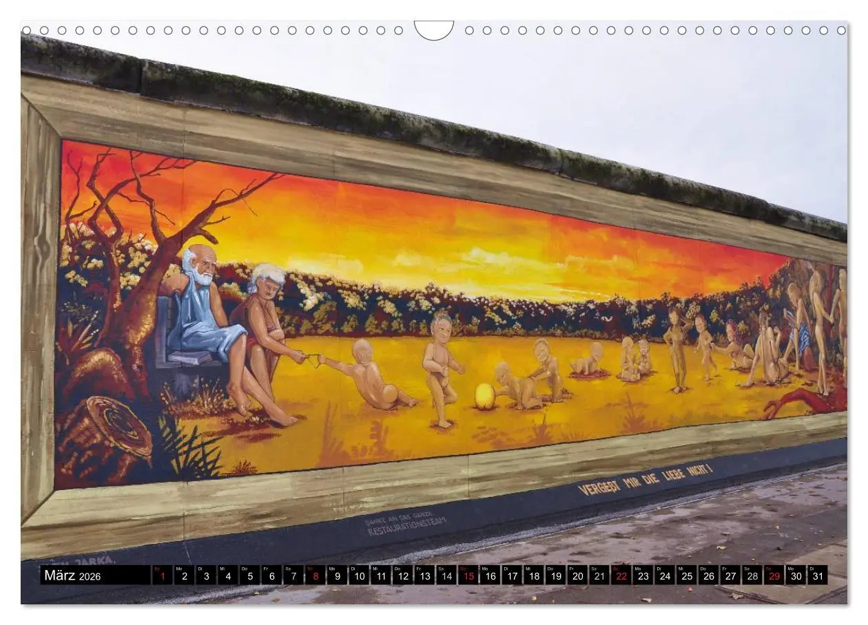 Bild: 9783516055474 | Berlin - Die East Side Gallery (Wandkalender 2026 DIN A3 quer),...