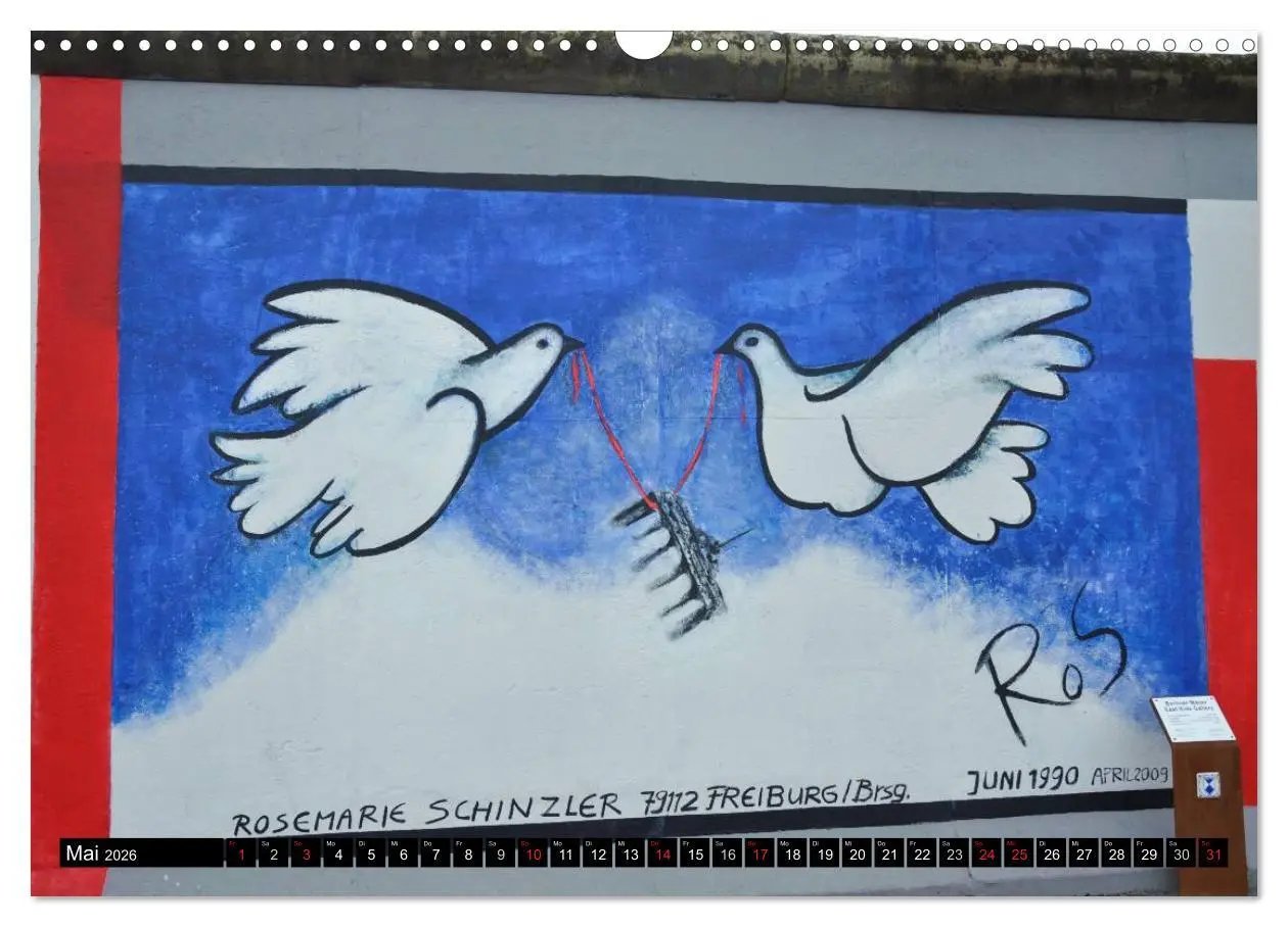 Bild: 9783516055474 | Berlin - Die East Side Gallery (Wandkalender 2026 DIN A3 quer),...