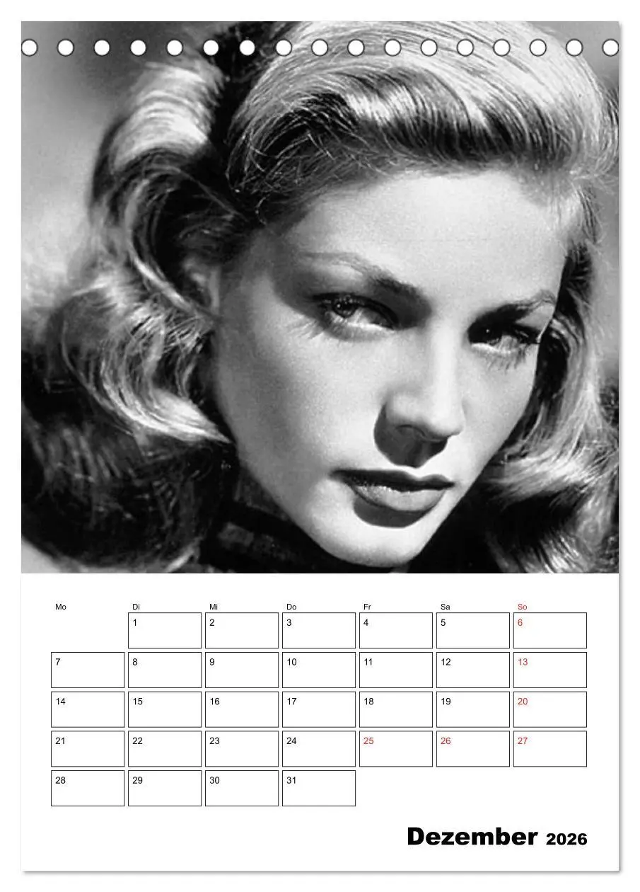 Bild: 9783516435474 | Legenden - Unvergessene Filmstars (Tischkalender 2026 DIN A5 hoch),...