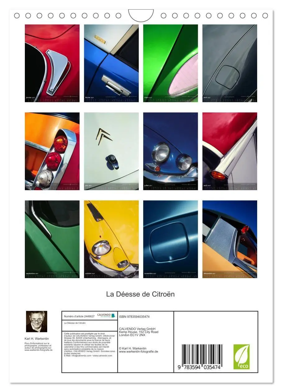 Bild: 9783594035474 | La Déesse de Citroën (Calendrier mural 2027 DIN A4 horizontal),...