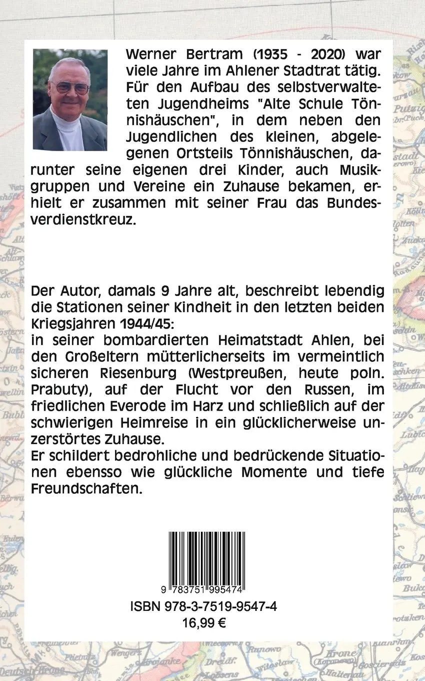 Rückseite: 9783751995474 | Kindheit zwischen Bombenhagel und Flüchtlingselend | Werner Bertram