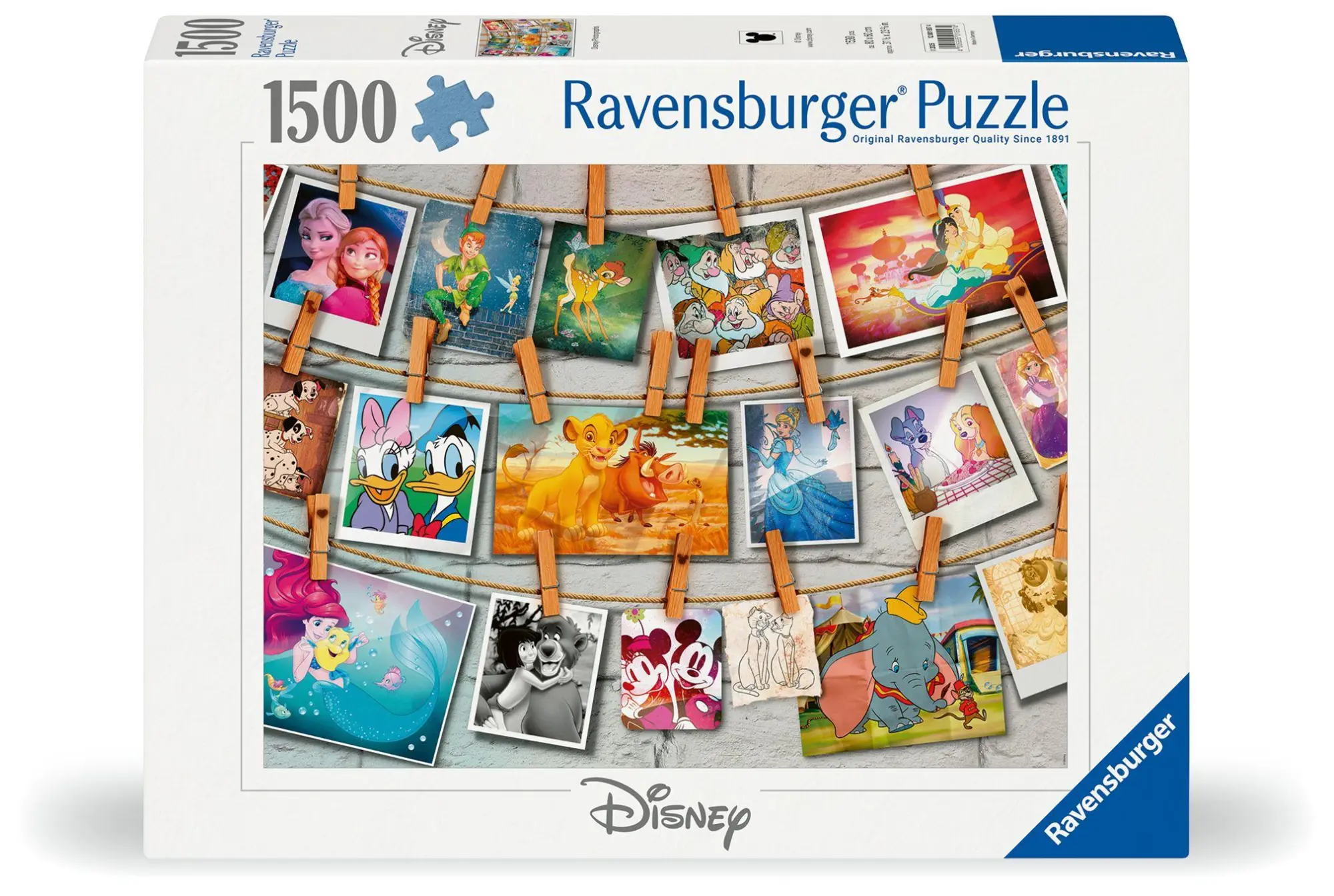Cover: 4005555015574 | Erwachsenenpuzzle 1500 Teile - Disney Photographs | Spiel | 12001557