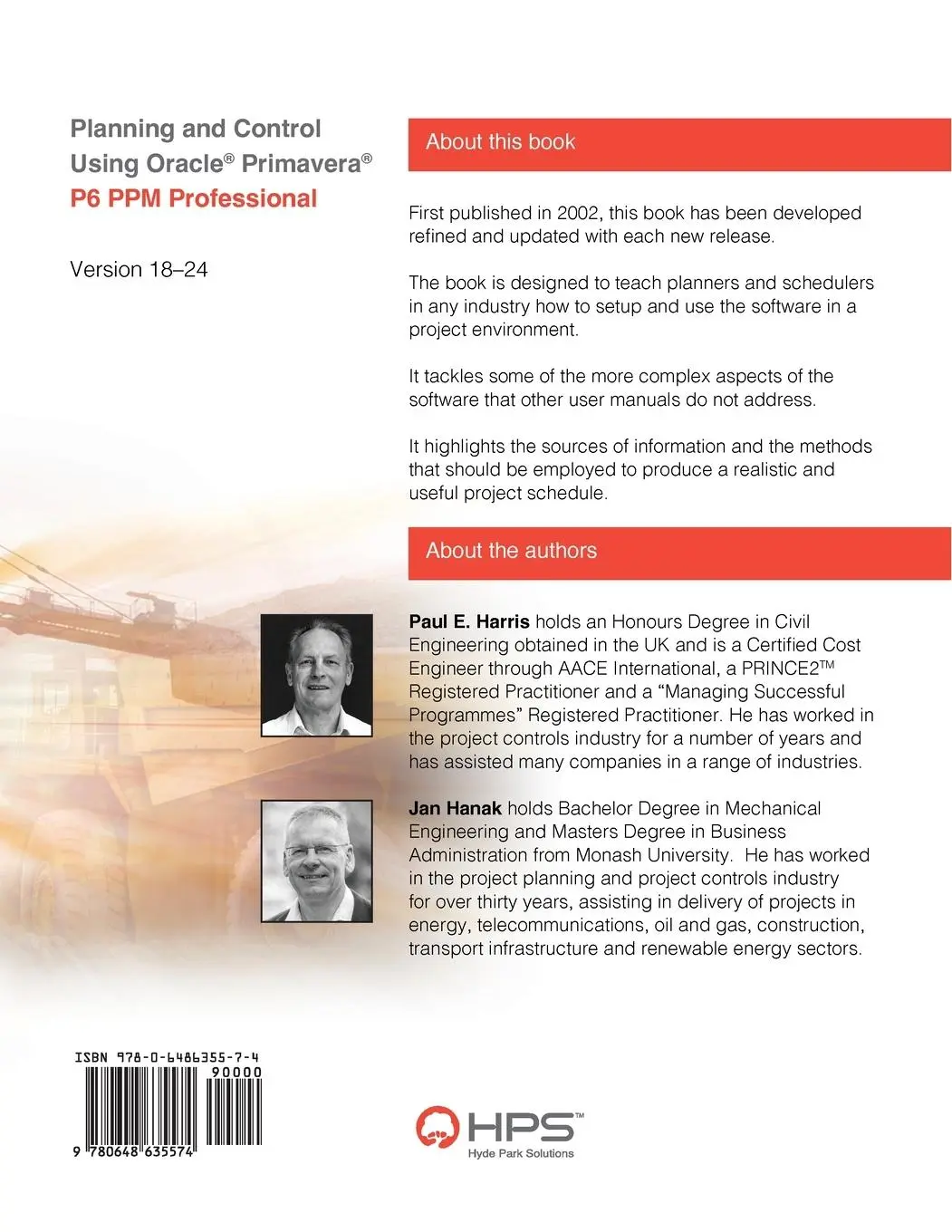 Rückseite: 9780648635574 | Planning and Control Using Oracle Primavera P6 Versions 18 to 24...