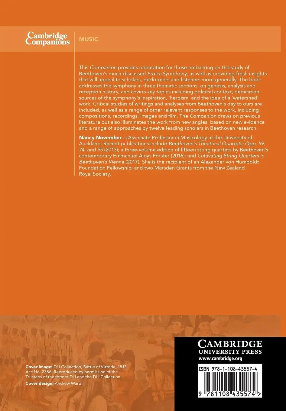 Rückseite: 9781108435574 | The Cambridge Companion to the Eroica Symphony | Nancy November | Buch