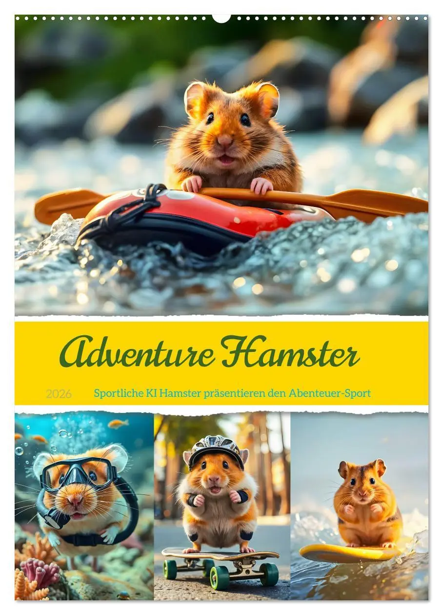Cover: 9783457265574 | Adventure Hamster - Sportliche KI Hamster präsentieren den...