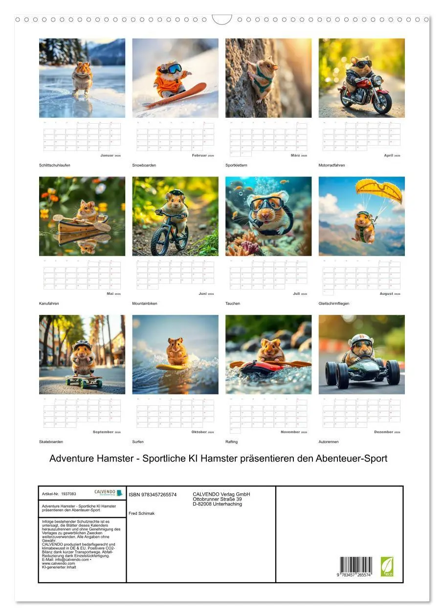 Bild: 9783457265574 | Adventure Hamster - Sportliche KI Hamster präsentieren den...