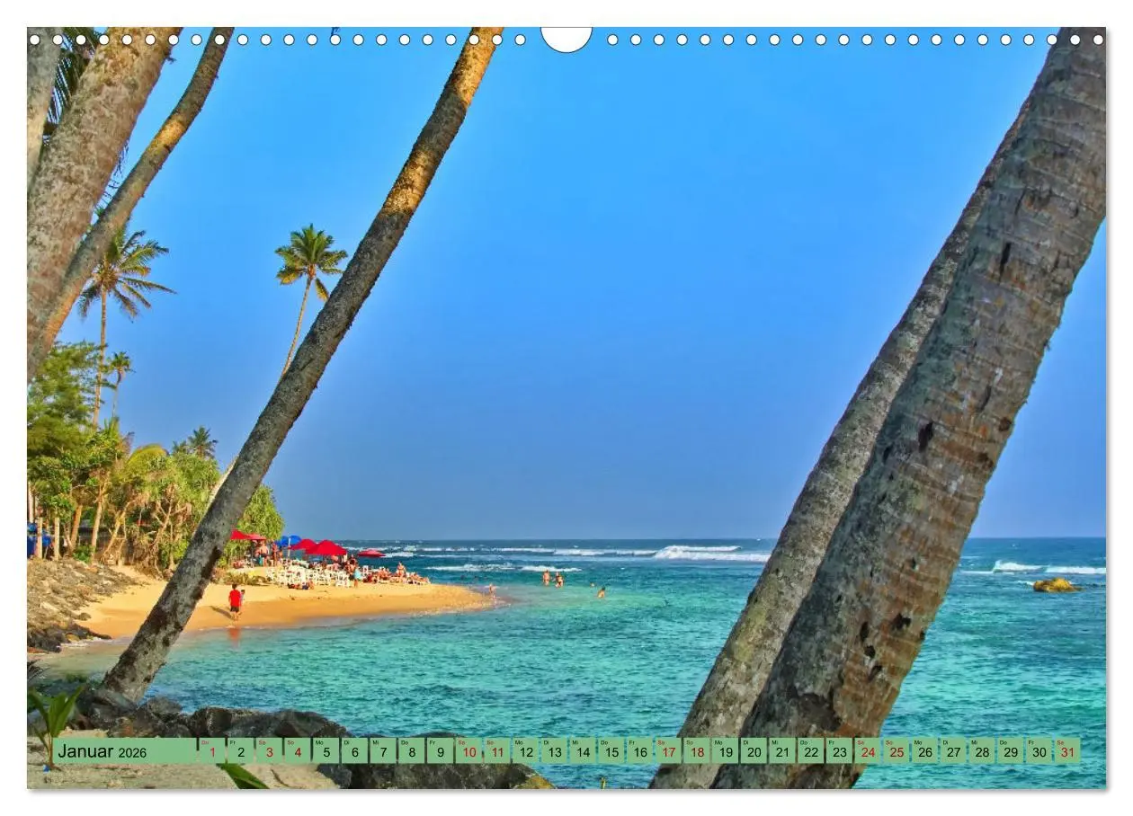 Bild: 9783457645574 | Sri Lanka, Palmen, Strand und Meer (Wandkalender 2026 DIN A3 quer),...
