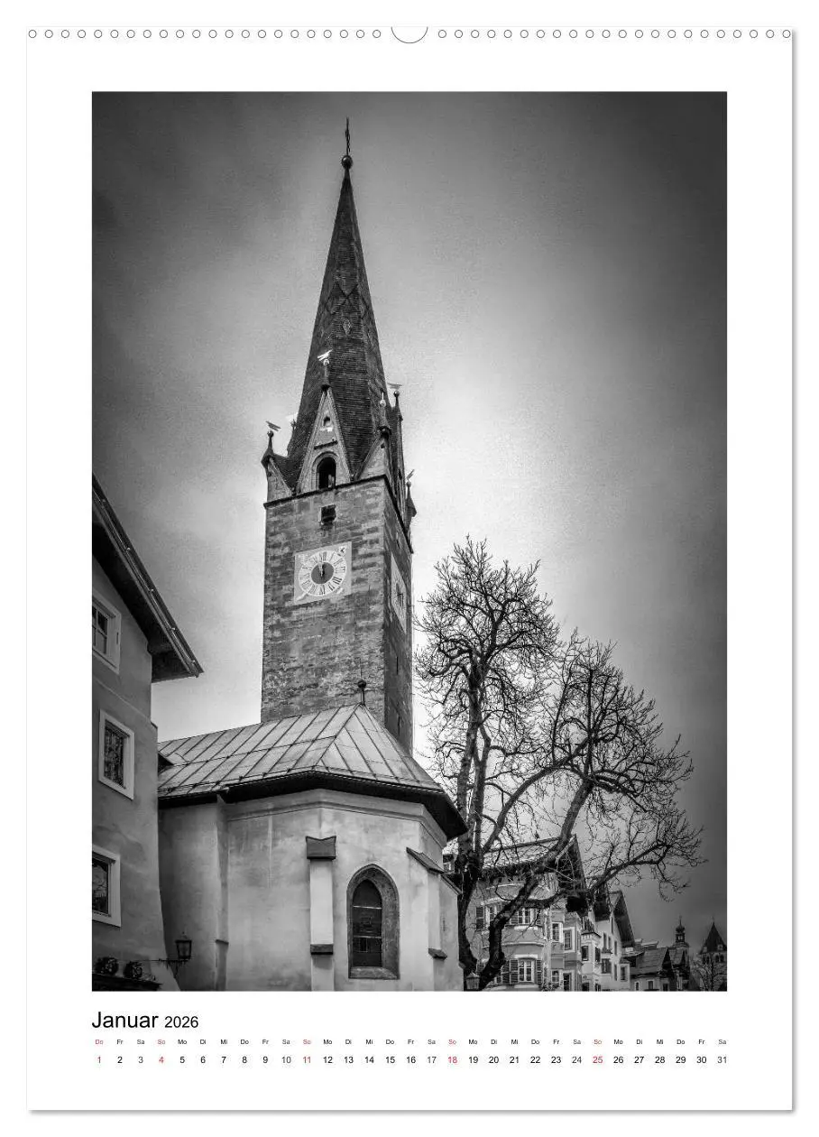 Bild: 9783516425574 | Kitzbühel Monochrom (hochwertiger Premium Wandkalender 2026 DIN A2...