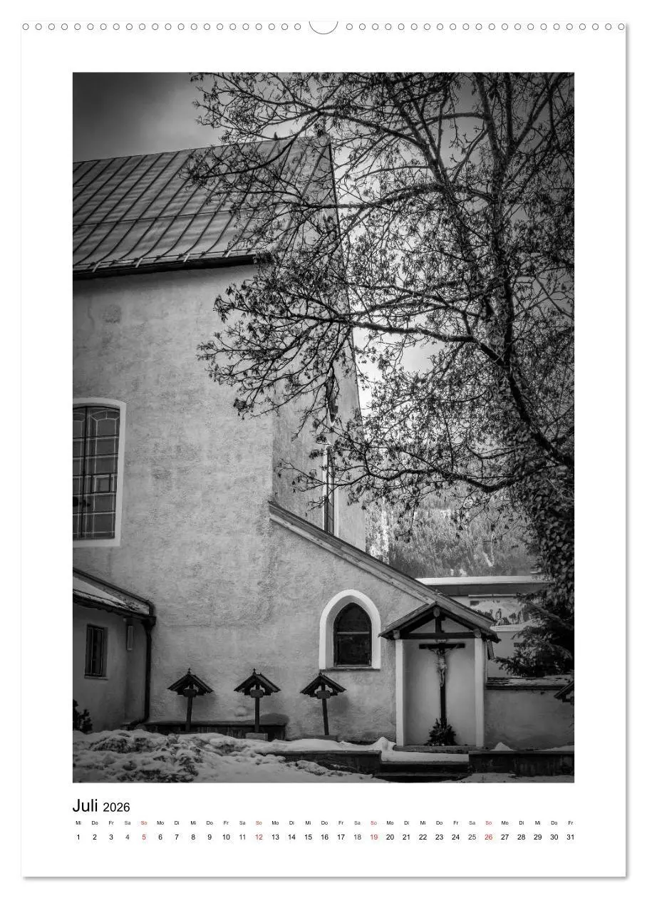 Bild: 9783516425574 | Kitzbühel Monochrom (hochwertiger Premium Wandkalender 2026 DIN A2...