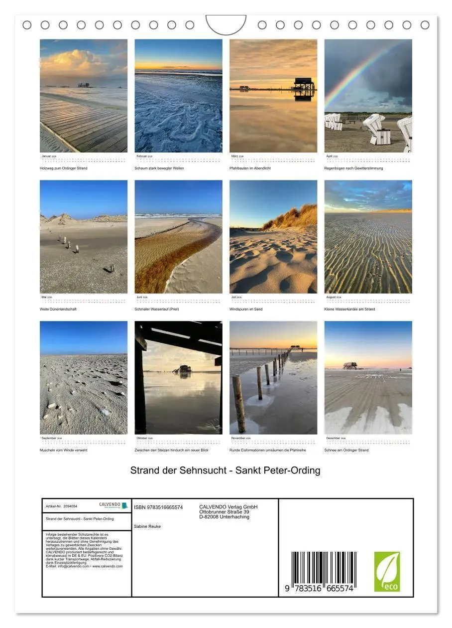 Bild: 9783516665574 | Strand der Sehnsucht - Sankt Peter-Ording (Wandkalender 2026 DIN A4...