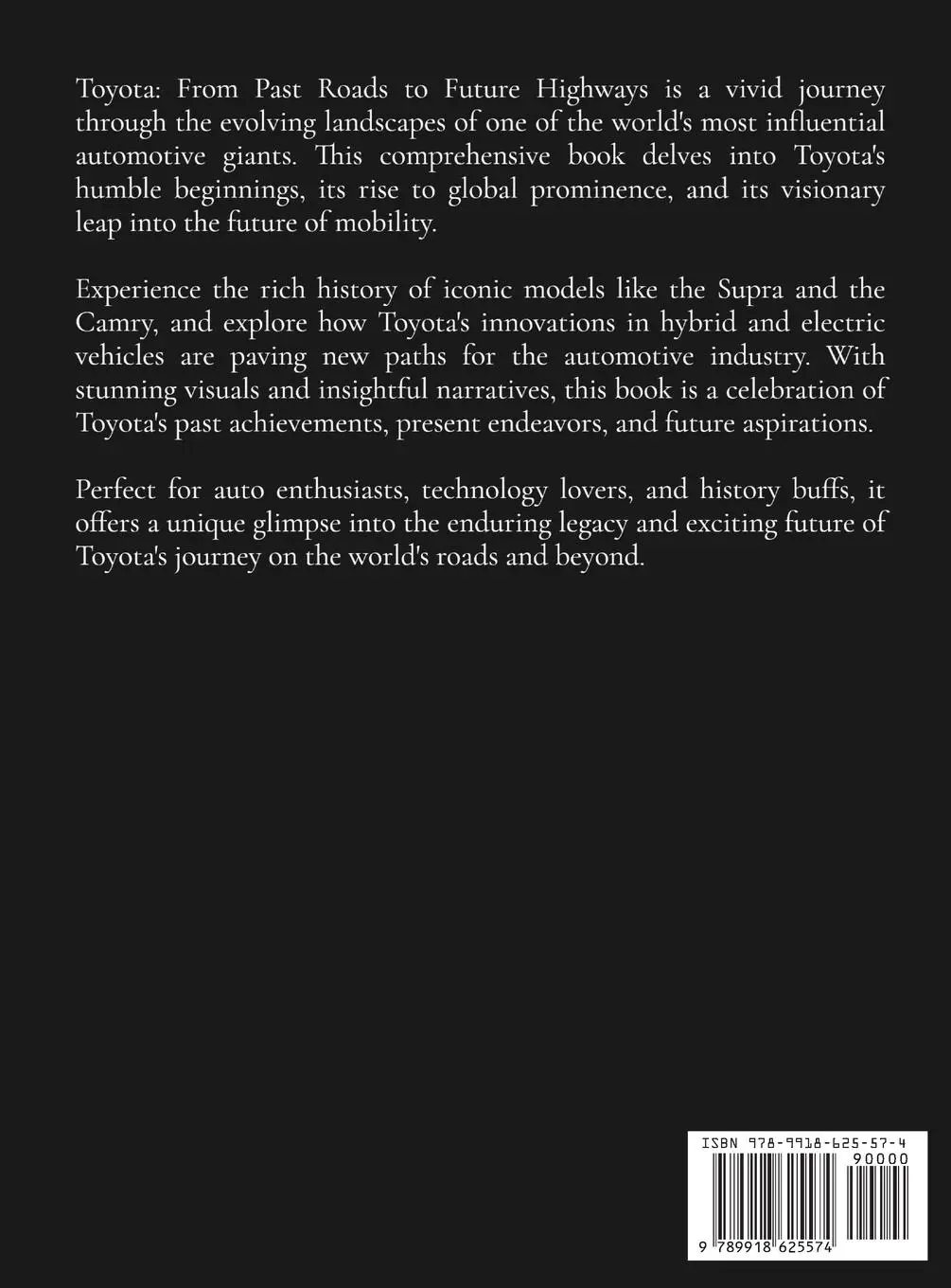 Rückseite: 9789918625574 | Toyota | From Past Roads To Future Highways | Etienne Psaila | Buch