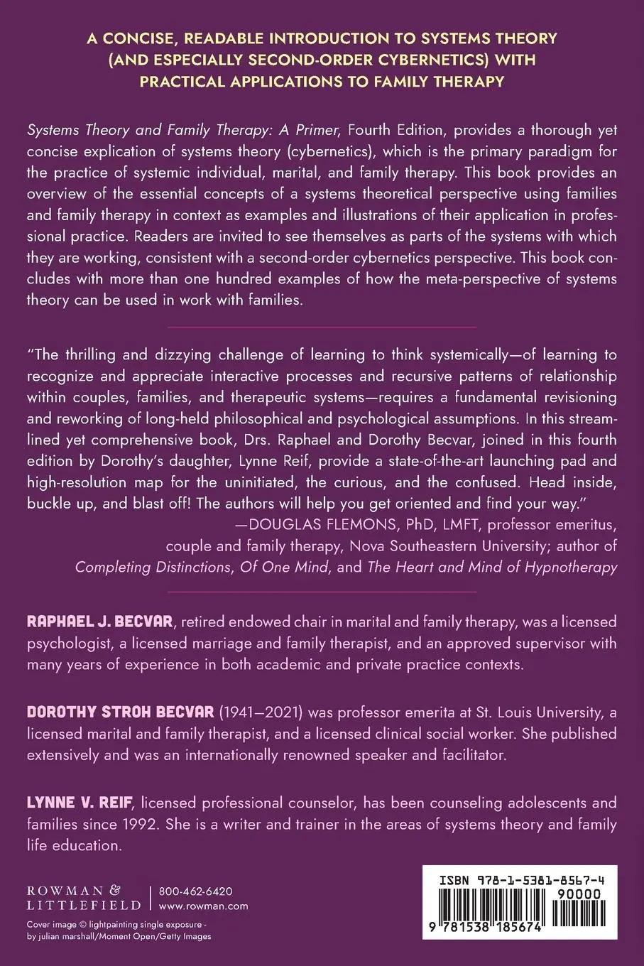 Rückseite: 9781538185674 | Systems Theory and Family Therapy | A Primer | Becvar (u. a.) | Buch