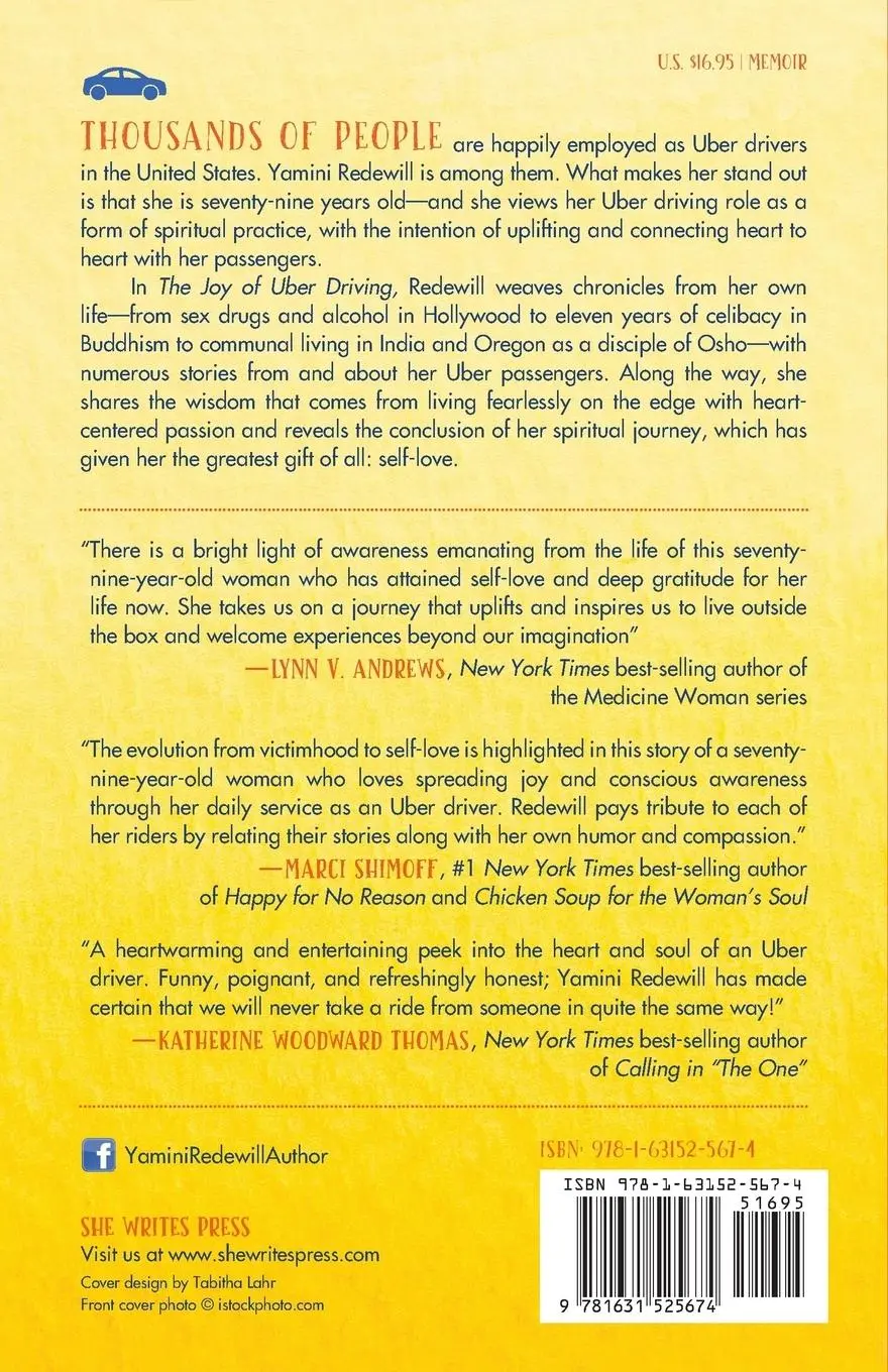 Rückseite: 9781631525674 | The Joy of Uber Driving | A Wild Ride to Self-Love | Yamini Redewill