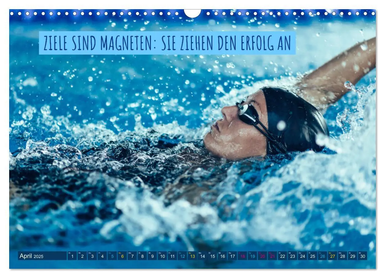 Bild: 9783383905674 | Schwimmen und SUP Begleitet mit coolen Sprüchen (Wandkalender 2025...