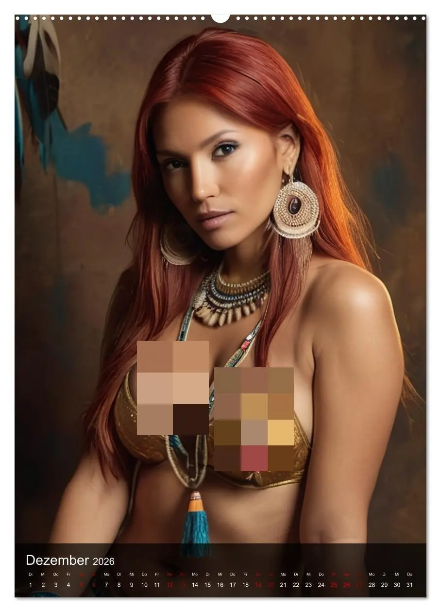 Bild: 9783516275674 | Native American Girls (hochwertiger Premium Wandkalender 2026 DIN...