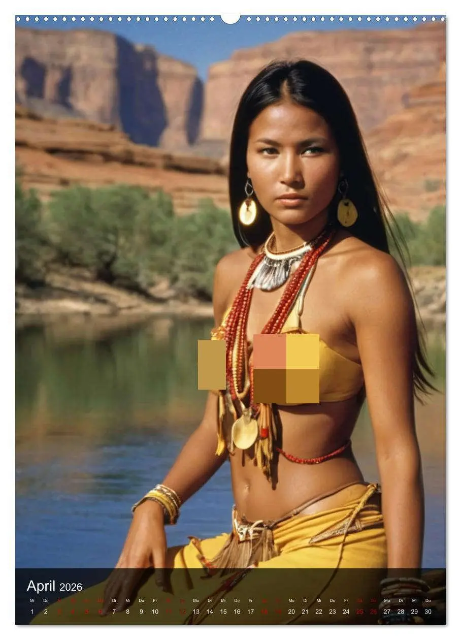 Bild: 9783516275674 | Native American Girls (hochwertiger Premium Wandkalender 2026 DIN...