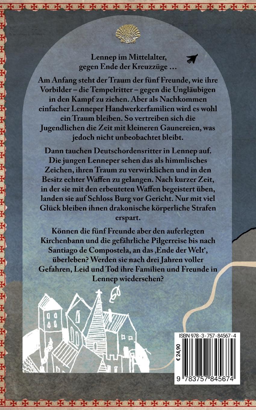 Rückseite: 9783757845674 | Pfad der Erleuchtung | Historischer Abenteuerroman | Falkenberg | Buch