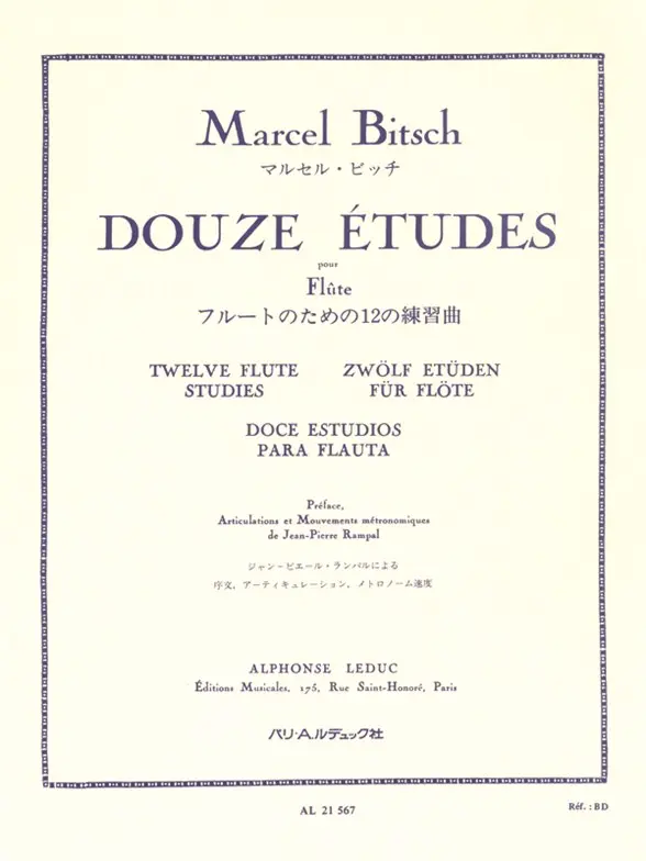 Cover: 9790046215674 | 12 Etudes | Marcel Bitsch | Buch | Alphonse Leduc | EAN 9790046215674