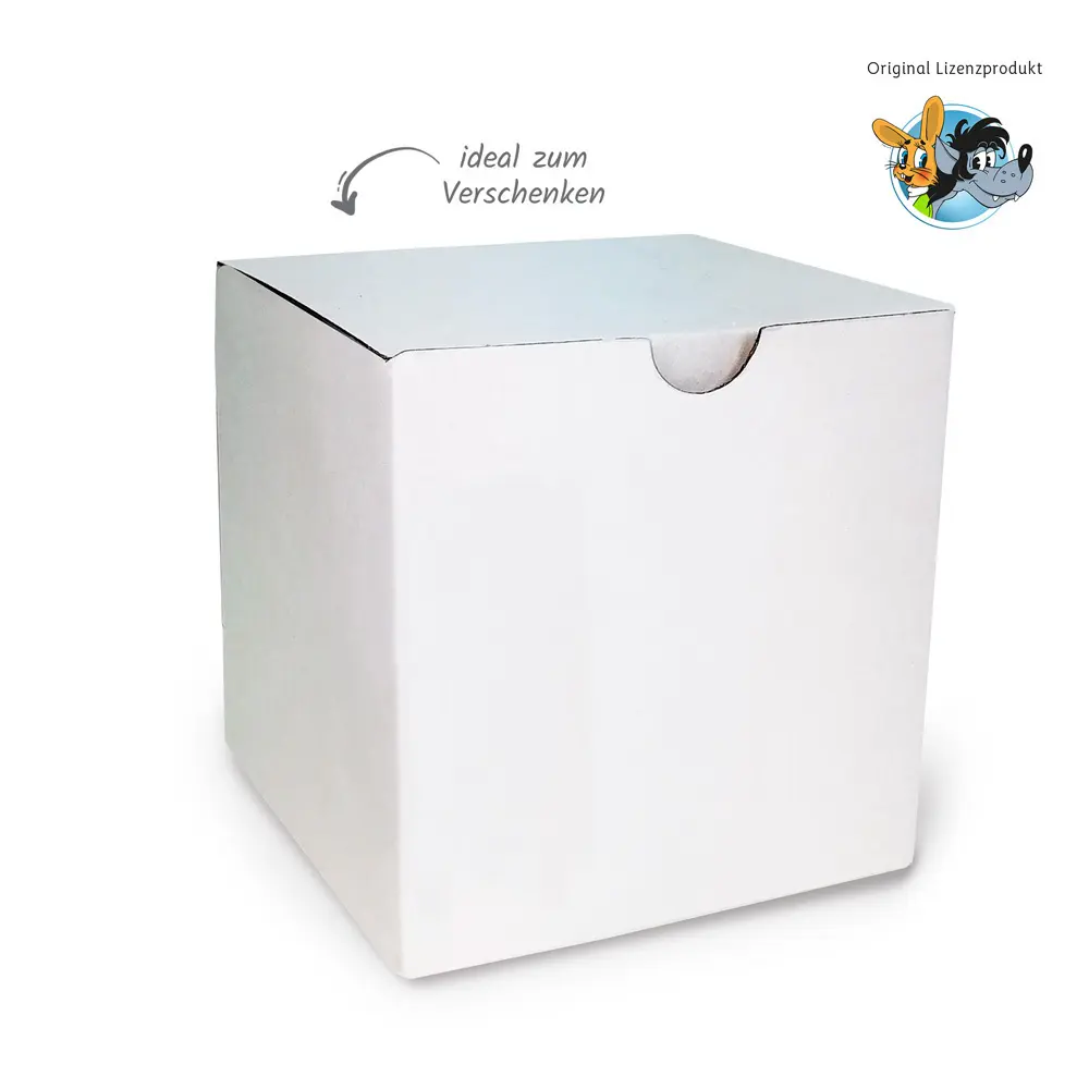 Bild: 4251901505774 | Trötsch Tasse Hase &amp; Wolf Nu pogodi Nu pagadi Emaillebecher | Verlag