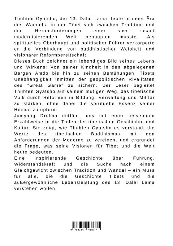 Rückseite: 9783384435774 | Der 13. Dalai Lama: Ein Führer zwischen Spiritualität und Reform