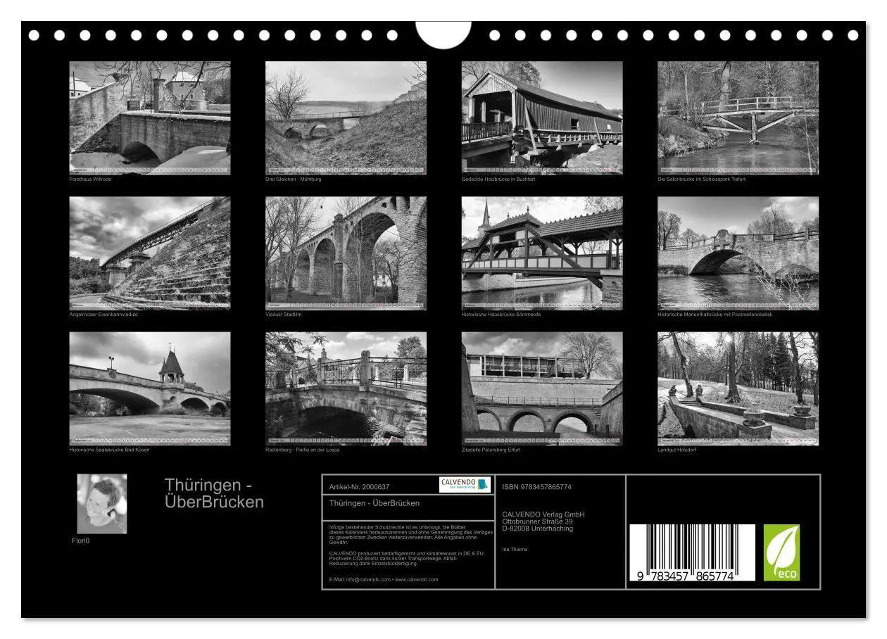 Bild: 9783457865774 | Thüringen - ÜberBrücken (Wandkalender 2026 DIN A4 quer), CALVENDO...